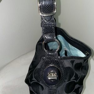 Black Coach signature hobo